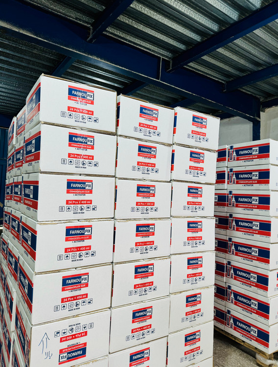 کارتن چسب 123 فرنوفیکس، بطری 100 گرمی 24 تایی FARNOUFIX